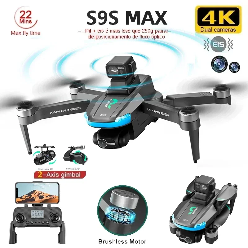 NEUE S9S MAX MINI Drone 4K 2-A – Fpv Brushless Rc Drone 4K Bewertung und Preis