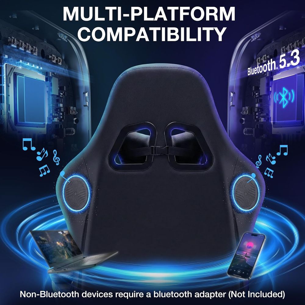 RGB-Gaming-Stuhl mit Bluetooth – Video Games Bewertung und Preis