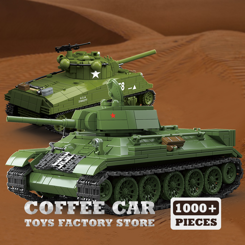 M4A3 Mittelschwerer Panzer Bau – Lego Compatible Military Tank Bewertung und Preis